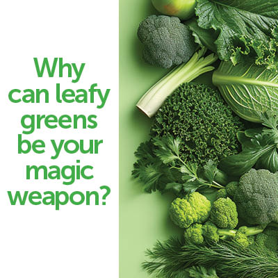 Pile of leafy greens