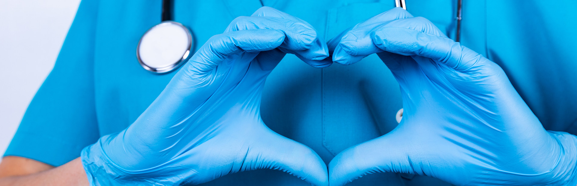 Hands forming heart shape